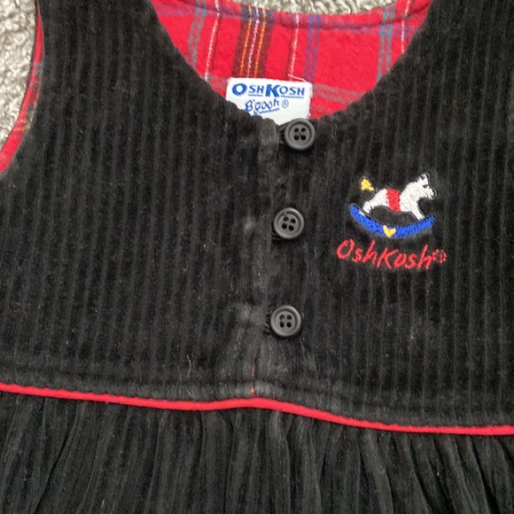 Osh Kosh Vintage Toddler 3T dress made in USA rocking horse - Picture 2 of 4